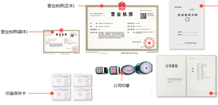 建昌办完后会拿到那些材料
